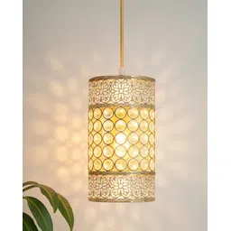 glowhere Antique Gold Crystal Hanging Light | Pendant Ceiling Lamp for Living Room, Cafe Pendant Lamp Ceiling Lamp-picture-14