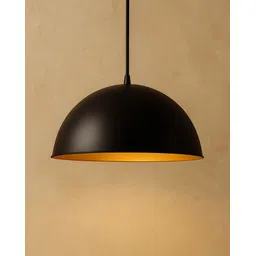 glowhere Metallic Black Ceiling Pendant, Vintage Chandelier for Home Décor, 10" Pendant Lamp Ceiling Lamp-picture-33