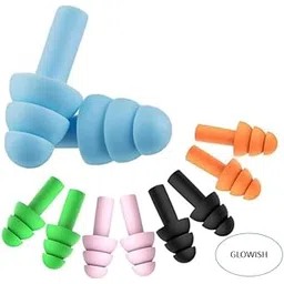 glowish by huda beauty Reusable Silicone Earplugs (5 Pairs) – Noise Reduction Ear Plugs for Sleeping, Snoring, Swimming, Travel, Concerts & Work – Soft Comfortable Hearing Protection-picture-42