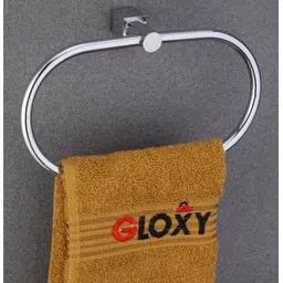 Premium Wall Mount Napkin Holder/Towel Ring For Kitchen, Basin Area & Washroom Silver Towel Holder-image-7