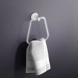 Towel Ring for Towel/Napkin Holder/Hanger for Wash Basin/Bathroom Accessories White Towel Holder-image-4