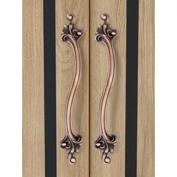 GLOXY Copper Set of 2 Floral Shaped Door Handle-picture-45