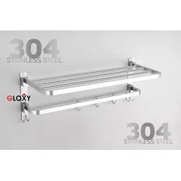 gloxy O5-2TQS-E68R Silver Towel Holder-picture-38