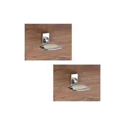GLOXY Pack Of 2 Solid Stainless Steel Soap Dish-image-18