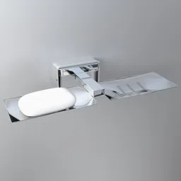 gloxy Self Adhesive Double Layer Stainless Steel Soap Dish | Organizer for Bathroom 10 inch 1 Bar Towel Rod-picture-35