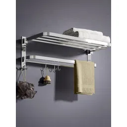 GLOXY Silver-Toned Stainless Steel Towel Holder-picture-38