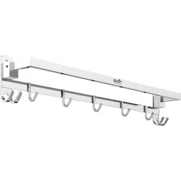 gloxy Towel Stand | Foldable Bathroom Towel Rack with Hooks & Hanger Stainless Steel Toilet Paper Holder-picture-20