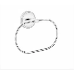 Stainless Steel Towel Ring for Washbasin Napkin Holder Stand for Bathroom 8 inch 1 Bar Towel Rod-image-5