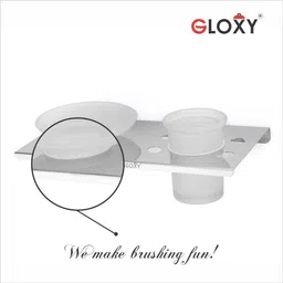 gloxy Toothbrush with Soap Holder for Bathroom and Kitchen Stainless Steel Stainless Steel Toilet Paper Holder image 3