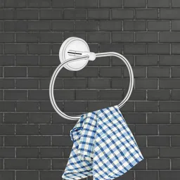 Towel Ring | Space-Saving Napkin Holder for Bathroom & Washroom Use Stainless Steel Toilet Paper Holder-image-15