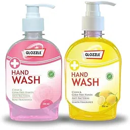 Glozzle Hand Wash-250ML (Pack of 2) Lemon & Rose Scent | Antibacterial & Hydrating Formula Hand Wash-picture-31