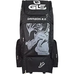 GLS Dragon 2.0 Duffle Cricket Bag with 4 Bat Sleeve and Shoe Compartment (Black, Backpack)-picture-22