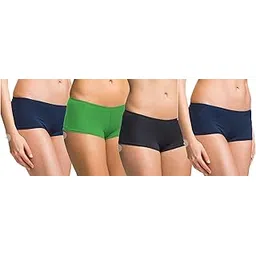 glus Women Cotton Full Coverage Boyshorts Panties,Pack of 4-picture-9