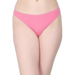 glus Women Cotton No Show Women Thong Must to Wear Under Tight Fitting Outfits (Medium, Magneta)-picture-26