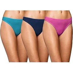 glus Women Cotton Thong Panties for Everyday Wearing Solution of Panty Lines Under Fitted Outfits Like Jeans,Jaggings,Yoga Pants Combo Pack of 3 (2XL, Multi) Multicolour-picture-41