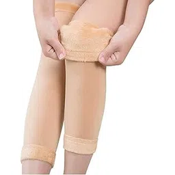 glus Women Men Warm Over Knee Winter Fleece Fur Leg Warmer-picture-46