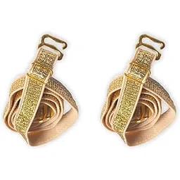 glus Women Spandex Metallic Color Shoulder Bra Straps,Size-Free standard, Gold,1 Pair-picture-6