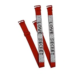 glus Women Spandex Rhinestone Studded Glittery Bra Straps,Size-Free,1 Pair-picture-19