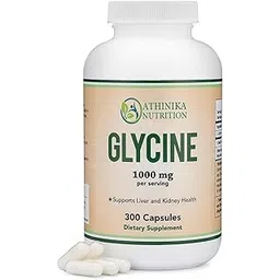 Glycine Supplement - 1,000mg Glycine Powder per Serving (300 Capsules) The Relaxing Amino Acid (Glicina) (Third Party Tested, Gluten Free, Non-GMO)-picture-17