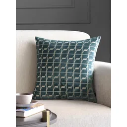 GM Blue Set of Single Geometric Square Cushion Covers-picture-38