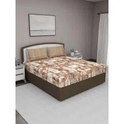 GM Brown 100% Cotton 180 TC Queen Bedsheet Set-picture-39