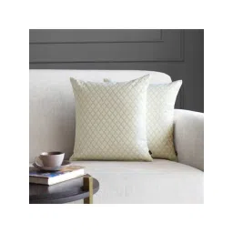 GM Off-White Cotton Blend Cushion Cover - Set of 1-picture-16