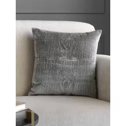 GM Shanghai Grey Viscose Medium-Sized Zipped Cushion Cover - Single Piece-picture-26