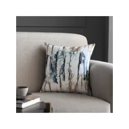 GM White & Blue Microfibre Cushion Cover - Set of 1-picture-39