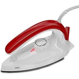 GM Wave 1000 Watt German Technology Non-Stick Sole Plate Dry Iron with Aerodynamic Design and Easy Grip Knob - Red-picture-30