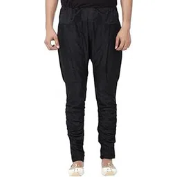 gn traders GN Black Silk Blend Harem Baloon Pants-picture-53