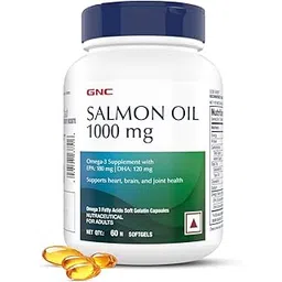 GNC 1000MG Salmon Oil for Men & Women | 60 Softgels | Rich Omega-3s with EPA & DHA | Relieves Joint Ache | Promotes Healthy Heart | Supports Memory | Protects Eye Health | Formulated in USA-picture-32