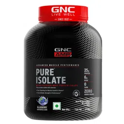 GNC AMP Pure Isolate Powder,  4 lb  Blueberry -picture-18