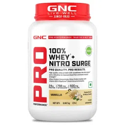 GNC Pro Performance 100% Whey + Nitro Surge, 2 lb Vanilla-picture-13