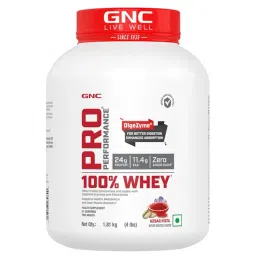 GNC Pro Performance 100% Whey Protein Powder Kesar Pista 4 lbs-picture-103
