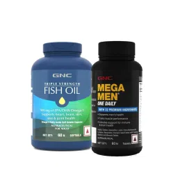 GNC Triple Strength Fish Oil 1500mg Omega 3 Capsules (900mg High-Absorbable EPA & DHA) & Women's One Daily Multivitamin for Women,Boosts Immunity and Promotes Healthy Heart, Brain, Skin, Eyes & Joints-picture-11