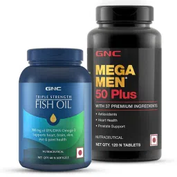 GNC Triple Strength Fish Oil & Mega Men 50 Plus Combo,  2 Piece(s)/Pack -picture-17