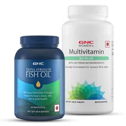 GNC Triple Strength Fish Oil & Women's Multivitamin 50 Plus Combo,  2 Piece(s)/Pack -picture-13
