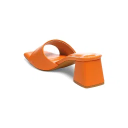 GNIST Women's Orange Casual Sandals image 5