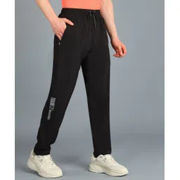 gnockface Men Solid Black Track Pants-picture-26