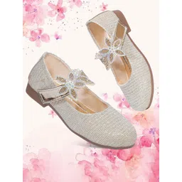 GNX Girls Round Toe Embellished Party Ballerinas-picture-11