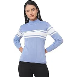 go-4 it Go.4.it Elegant Eng. Stripe Sweater Knit Poloneck Top-picture-18