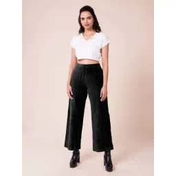 Go Colors! Black Mid Rise Flared Pants-picture-32