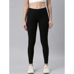 Go Colors! Black Mid Rise Sports Tights-picture-19