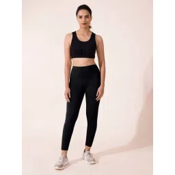 Go Colors! Black Mid Rise Sports Tights-picture-18