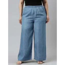 Go Colors! Blue Linen Denim Pants-picture-27