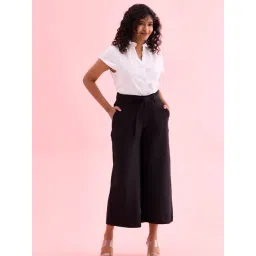 go colors! Go Colors Black Relaxed Fit Culottes-picture-15