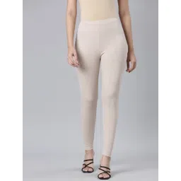 go colors! Go Colors Light Beige Solid Leggings-picture-44