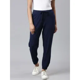 Go Colors! Navy Cotton Mid Rise Joggers-picture-18