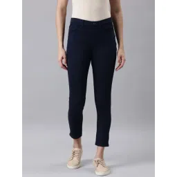 Go Colors! Navy Mid Rise Crop Jeggings-picture-30
