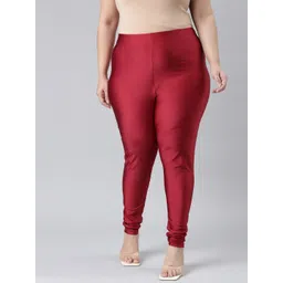 Go Colors Plus Size Slim-Fit Churidar Leggings-picture-35